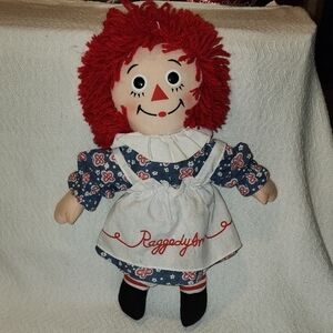 Hasbro Applause Raggedy Ann Doll with with I love you stamp